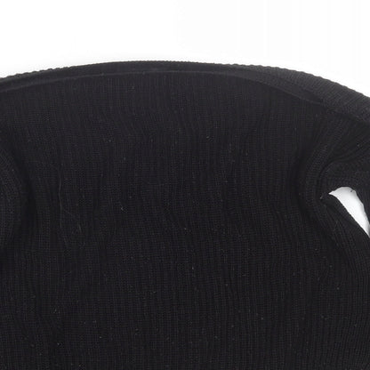 Womens UK Size 4 PRETTYLITTLETHING Black Pullover Jumper