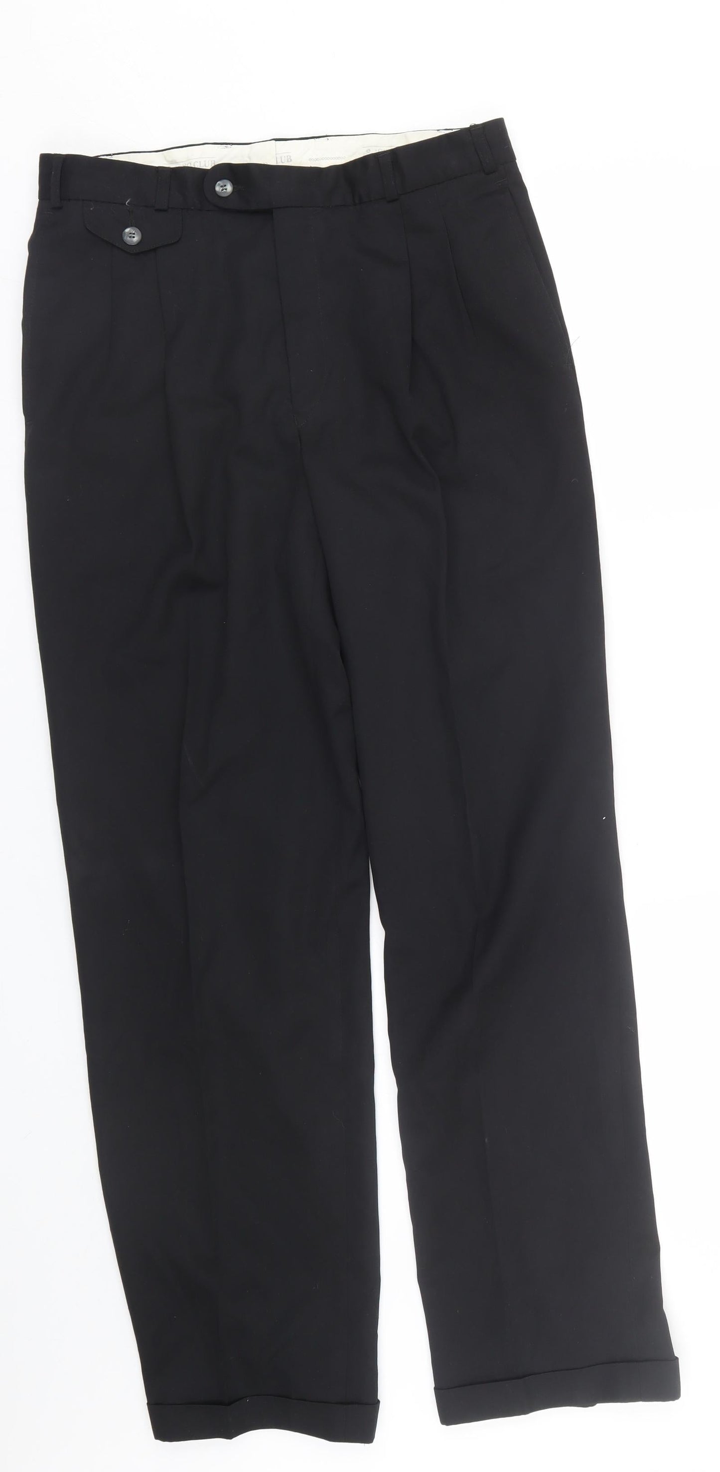 1880 Club Mens Black   Trousers  Size 32 L29 in