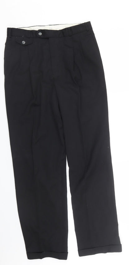 1880 Club Mens Black   Trousers  Size 32 L29 in