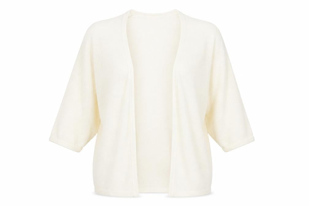 Womens UK Size S Atmosphere Beige Cardigan Jumper