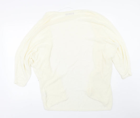 Womens UK Size S Atmosphere Beige Cardigan Jumper