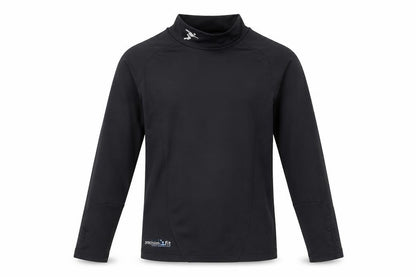 Front view of Precision Fit boys’ black jersey t-shirt, size 4-5, years