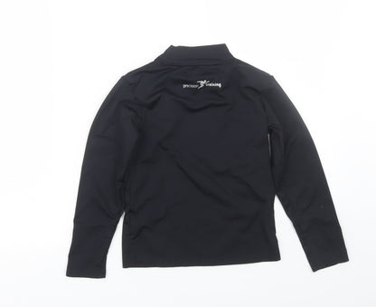 Precision Fit Boys Black   Jersey T-Shirt Size 4-5 Years