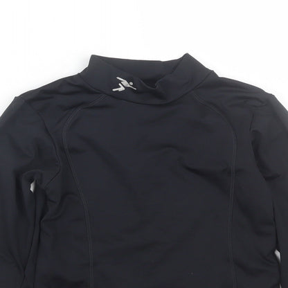 Precision Fit Boys Black   Jersey T-Shirt Size 4-5 Years