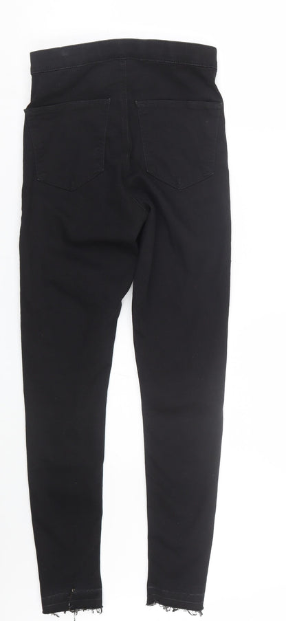 Topshop Womens Black  Denim Skinny Jeans Size 28 L28 in