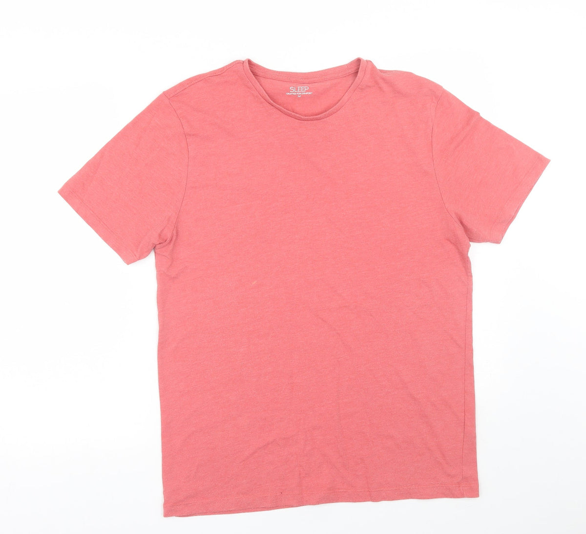 Additional front view of Matalan men’s pink pyjama top, size M