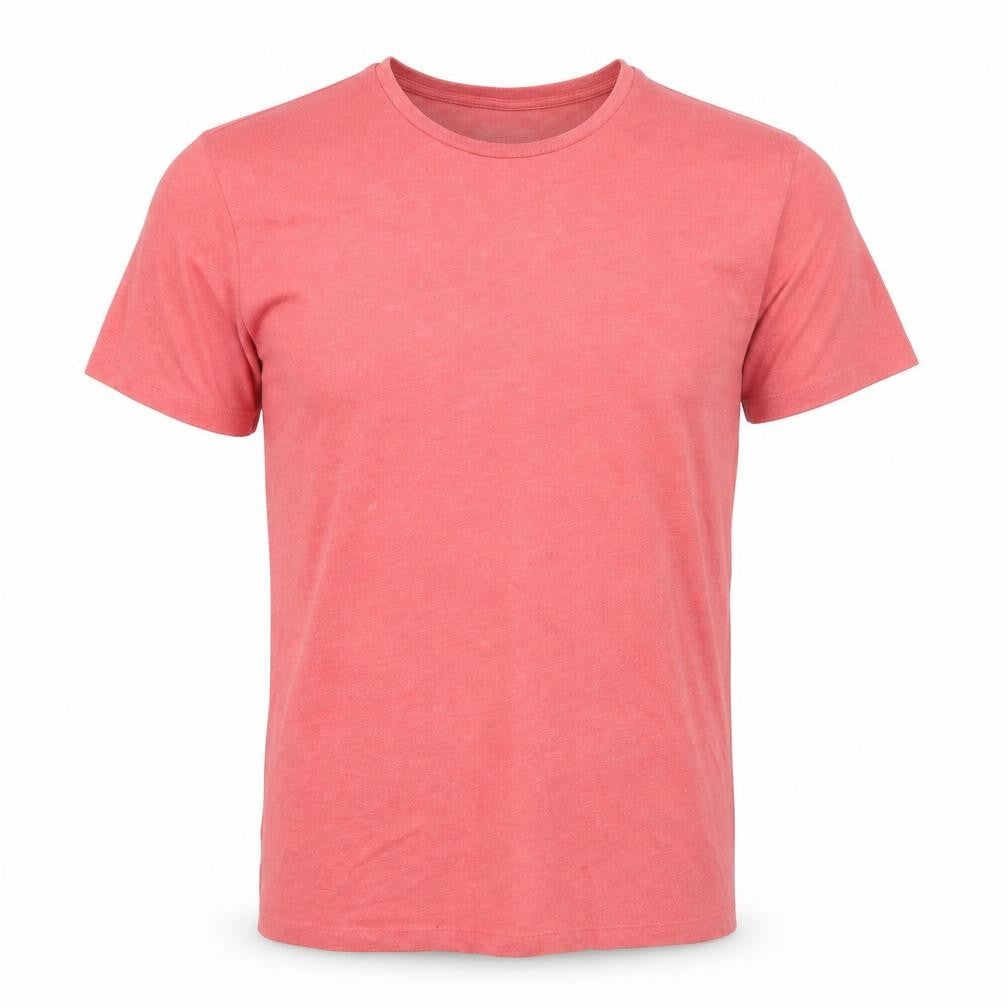 Front view of Matalan men’s pink pyjama top, size M