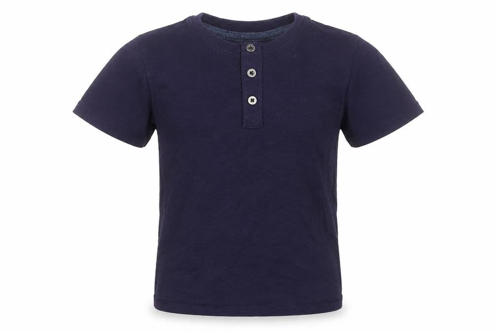 Front view of Tu girls’ blue basic t-shirt, size 4, years