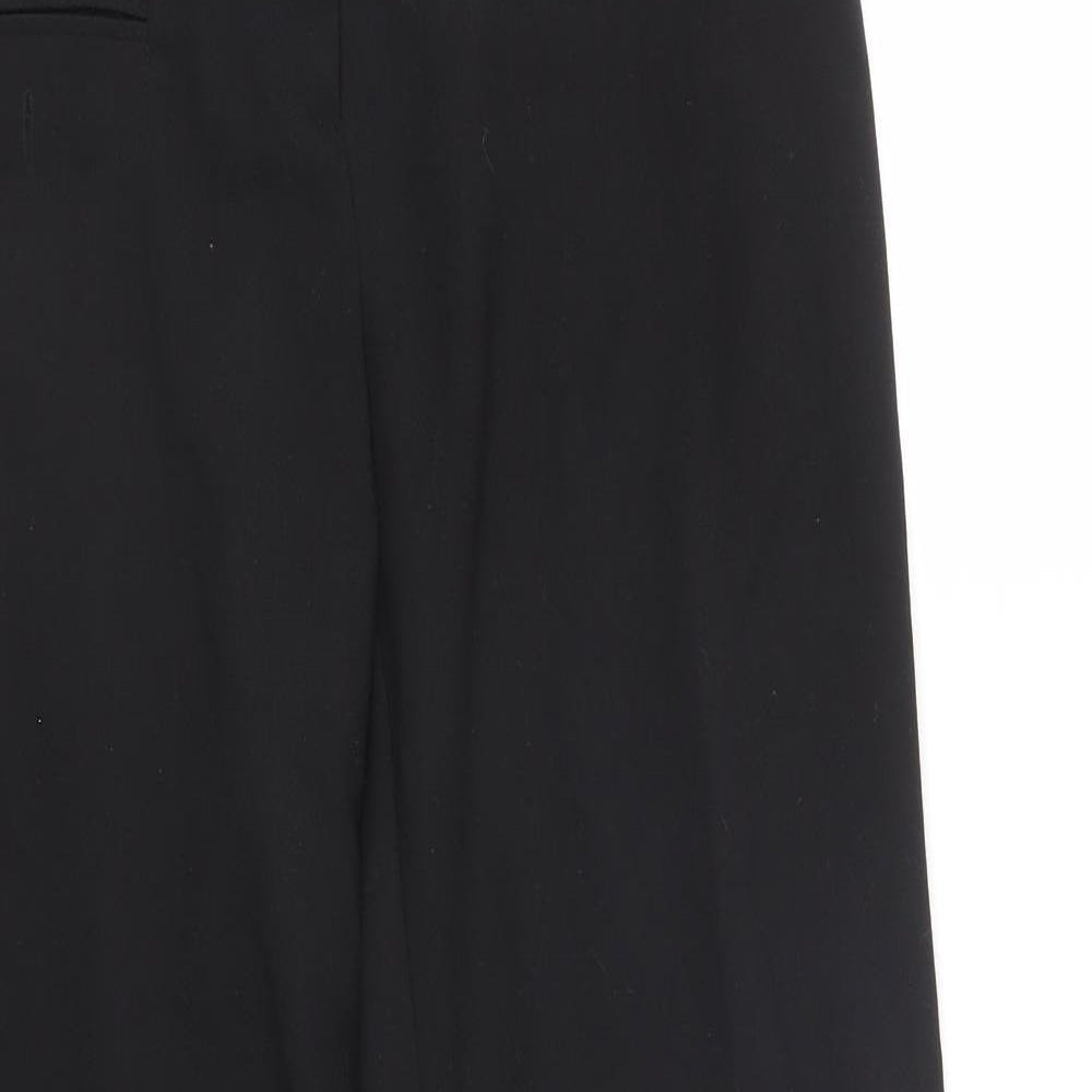 Womens UK Size 12 Preworn Regular Fit  Black Trousers