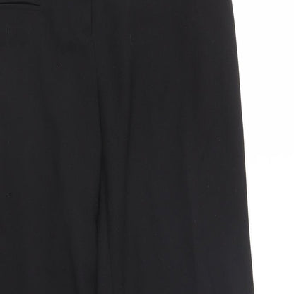 Womens UK Size 12 Preworn Regular Fit  Black Trousers