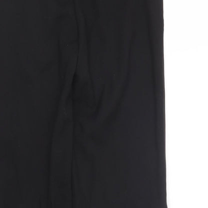 Womens UK Size 12 Preworn Regular Fit  Black Trousers