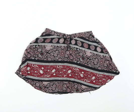 H&M Womens Multicoloured Geometric  Mini Skirt Size S