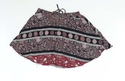 H&M Womens Multicoloured Geometric  Mini Skirt Size S