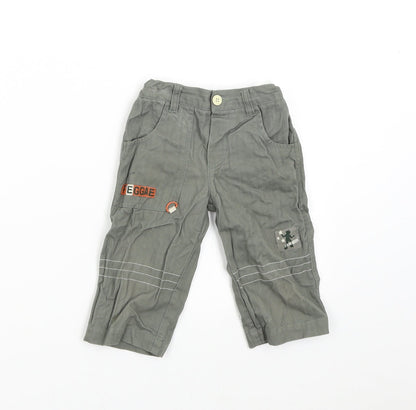 Pequilino Baby Green   Cargo Trousers Size 6-9 Months