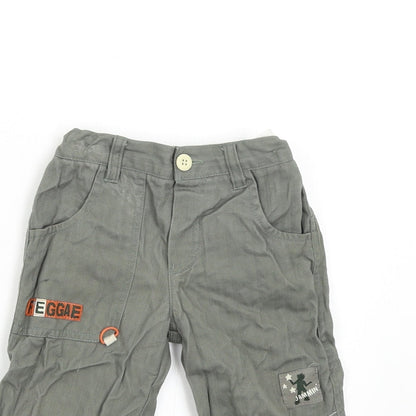 Pequilino Baby Green   Cargo Trousers Size 6-9 Months