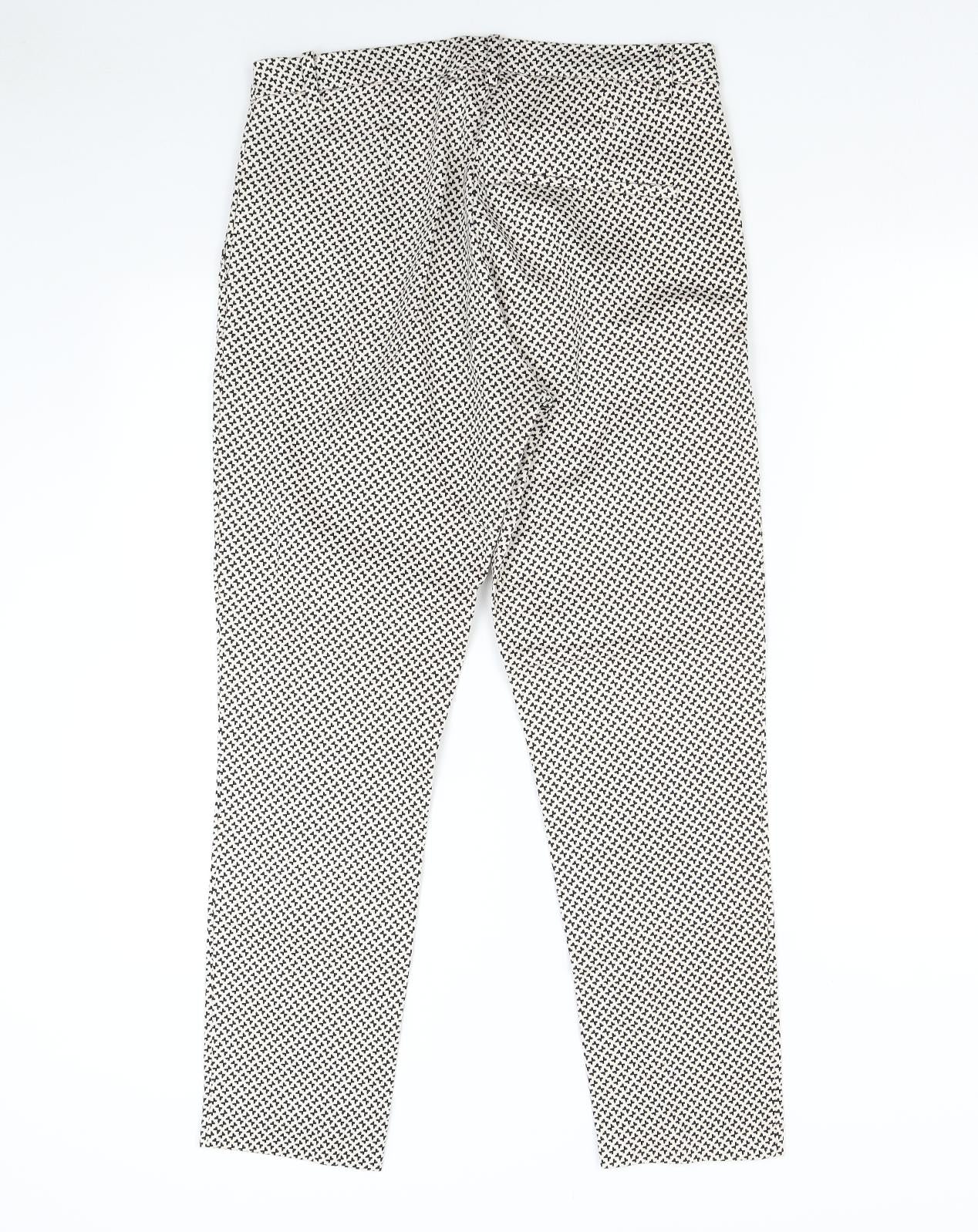 Womens UK Size 12 H&M Regular Fit  Multicoloured Trousers