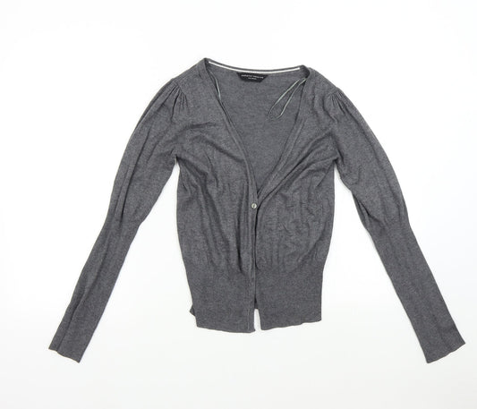 Womens UK Size 10 Dorothy Perkins Grey Cardigan Jumper