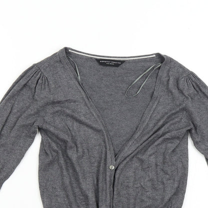 Womens UK Size 10 Dorothy Perkins Grey Cardigan Jumper