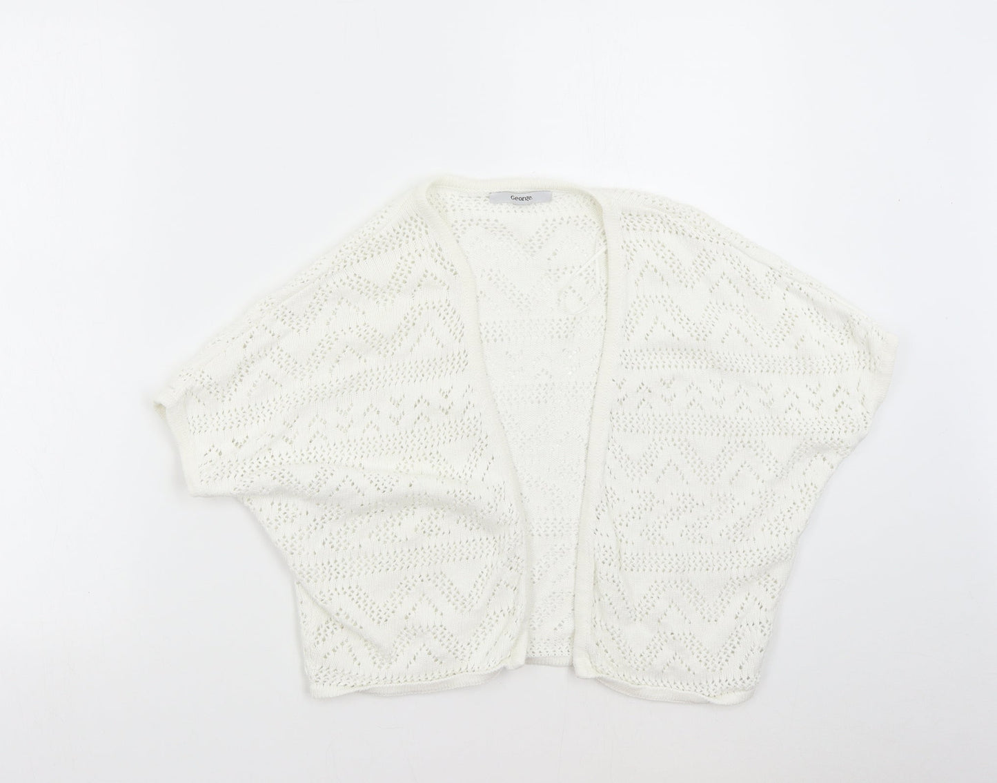 George Womens Ivory   Cardigan Jumper Size 8
