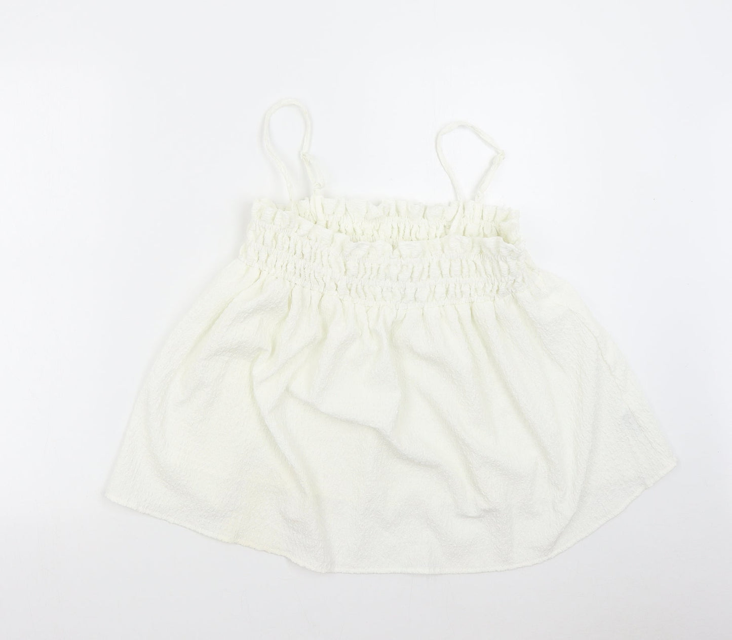 Womens UK Size 14 ASOS Ivory Basic Tank