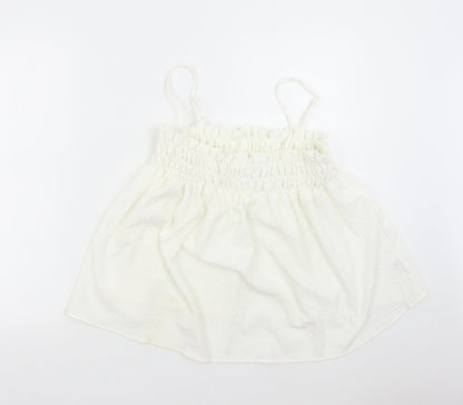 Womens UK Size 14 ASOS Ivory Basic Tank