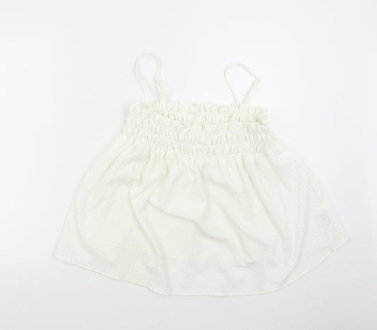 Womens UK Size 14 ASOS Ivory Basic Tank