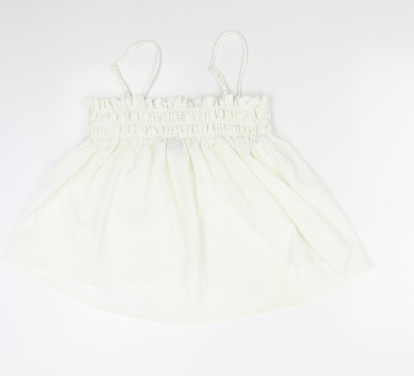 Womens UK Size 14 ASOS Ivory Basic Tank