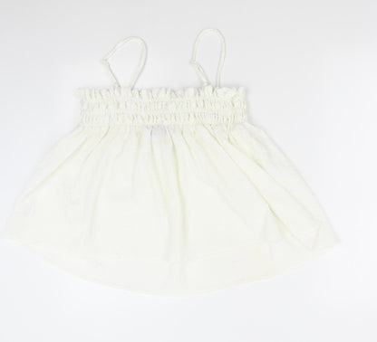 Womens UK Size 14 ASOS Ivory Basic Tank