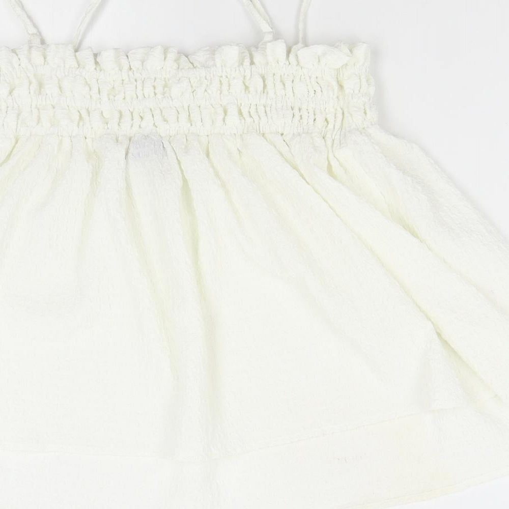 Womens UK Size 14 ASOS Ivory Basic Tank