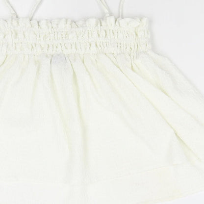 Womens UK Size 14 ASOS Ivory Basic Tank