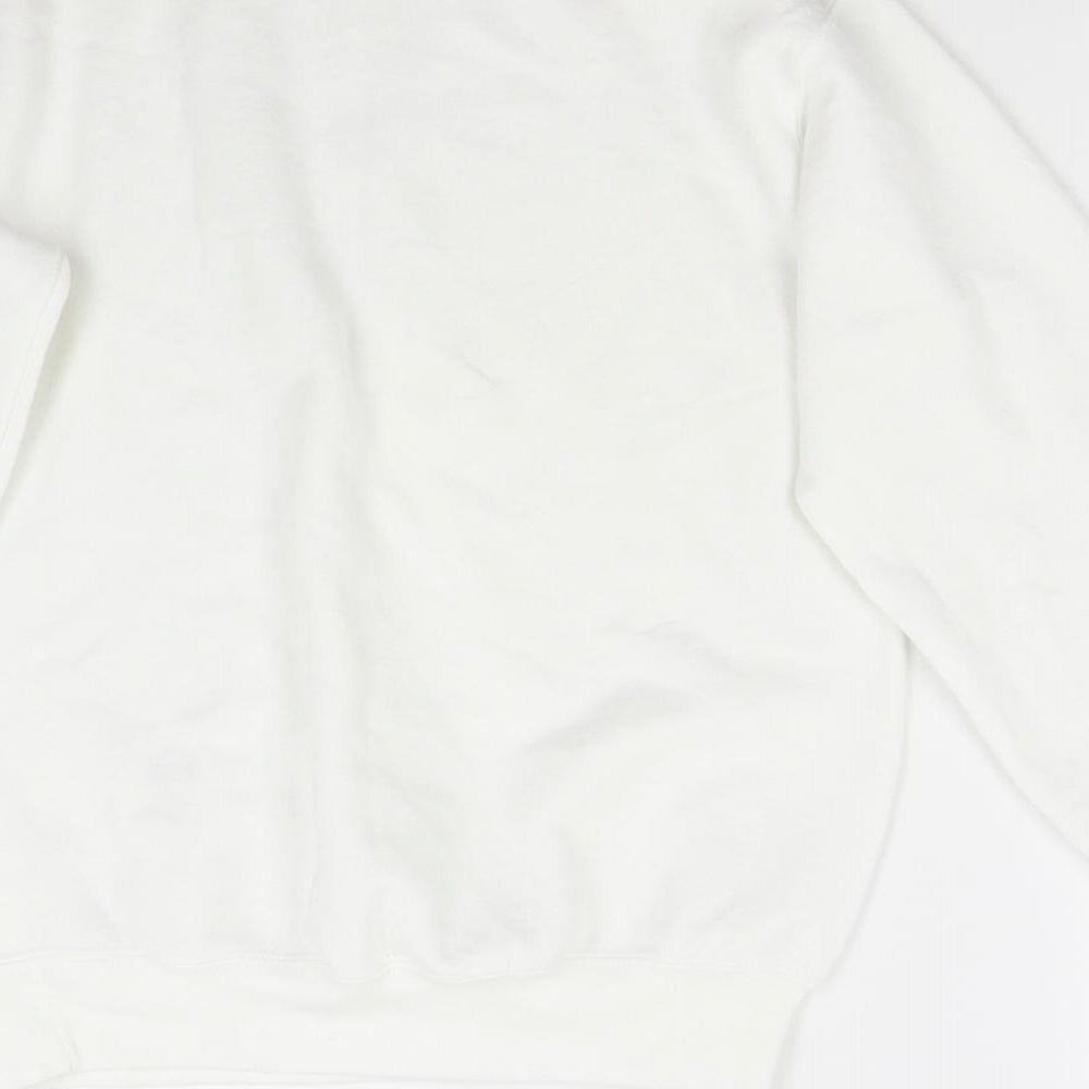 Fruit of the Loom Womens White   Pullover Sweatshirt Size S  - Christmas