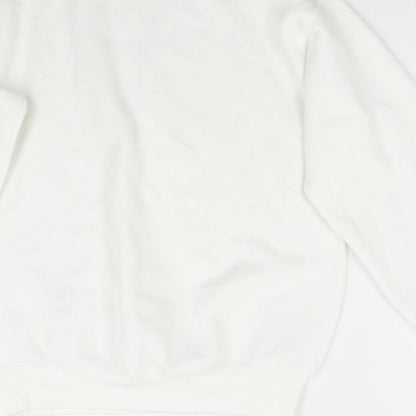 Fruit of the Loom Womens White   Pullover Sweatshirt Size S  - Christmas