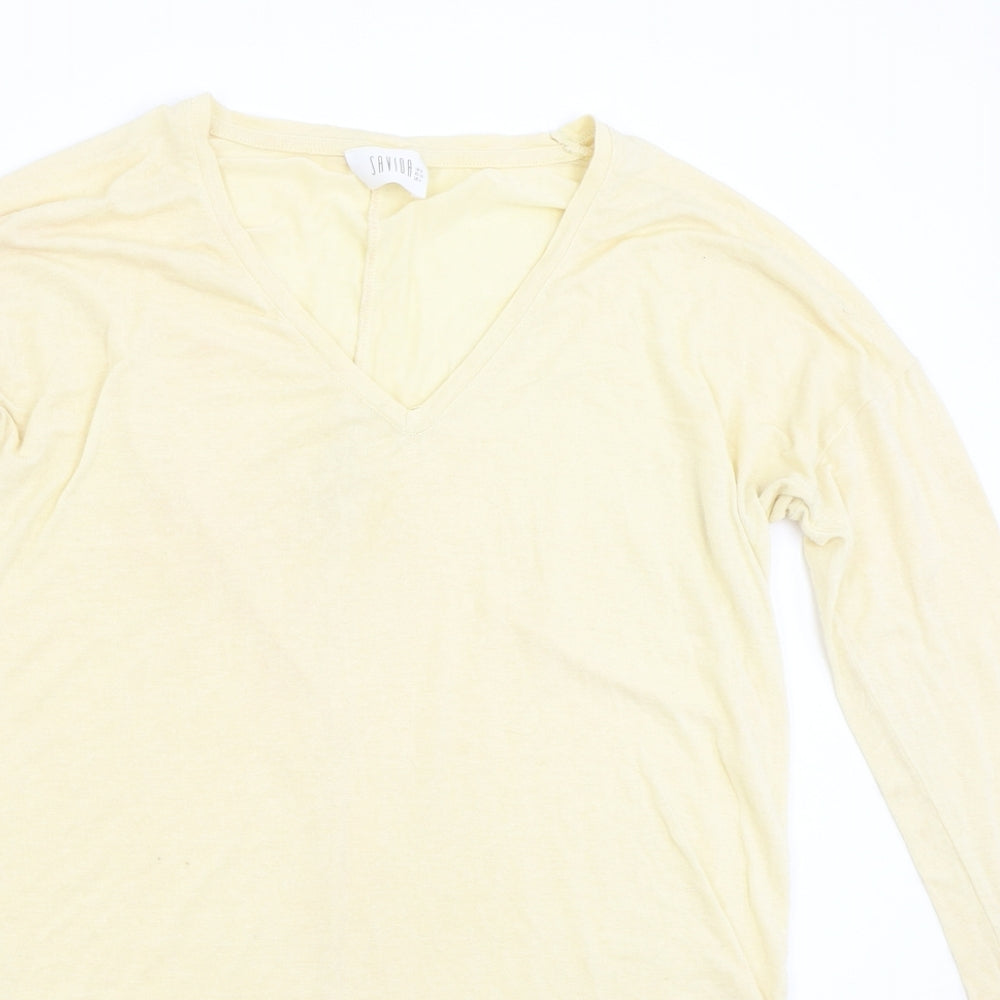 Womens UK Size 8 Savida Yellow Pullover Jumper