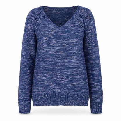 Womens UK Size M Papaya Blue Pullover Jumper
