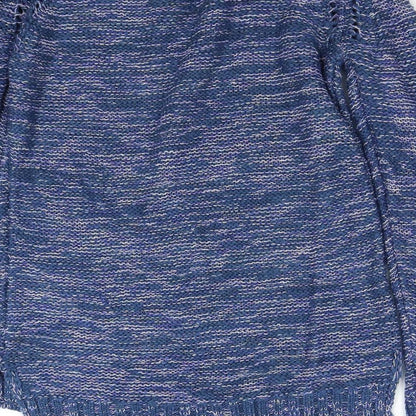 Womens UK Size M Papaya Blue Pullover Jumper