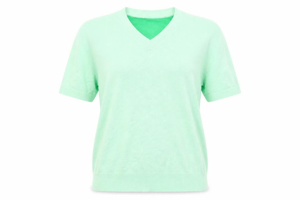 Womens UK Size 14 M&S Green Pullover Jumper