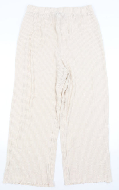 New Look Womens Beige   Trousers  Size M L27 in