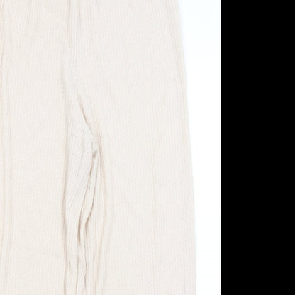 New Look Womens Beige   Trousers  Size M L27 in