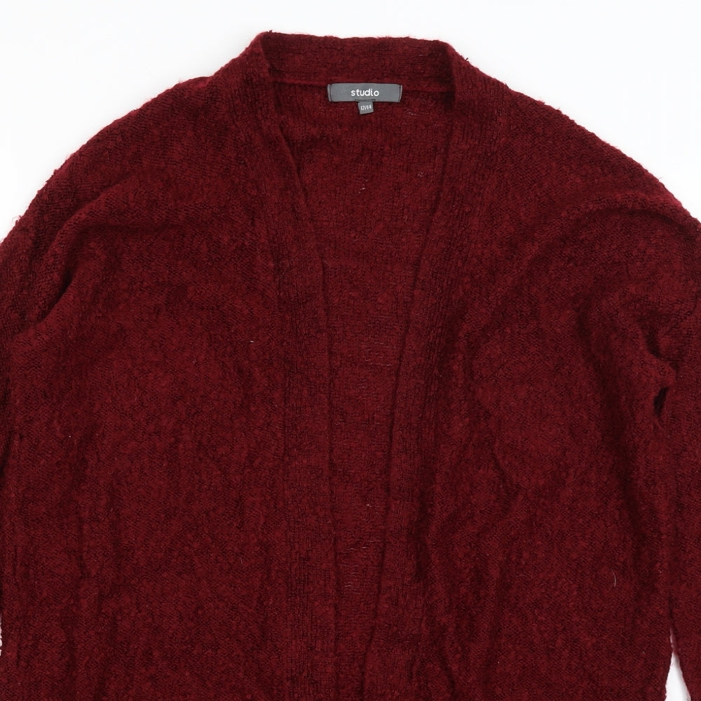 Womens UK Size 12 Studio Red Shrug Jumper