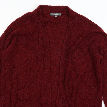 Womens UK Size 12 Studio Red Shrug Jumper
