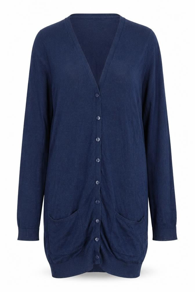 Womens UK Size 6 Divided Blue Cardigan Jumper