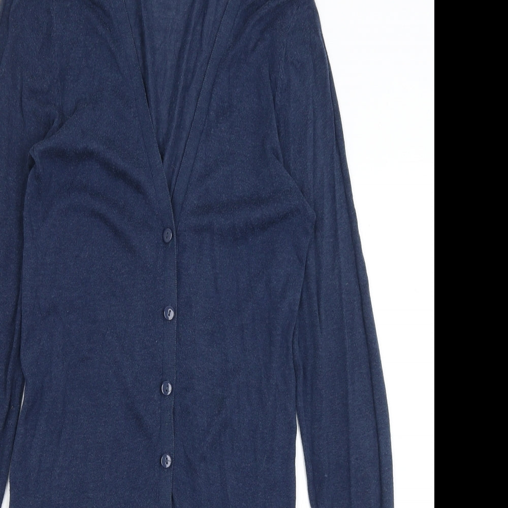 Womens UK Size 6 Divided Blue Cardigan Jumper