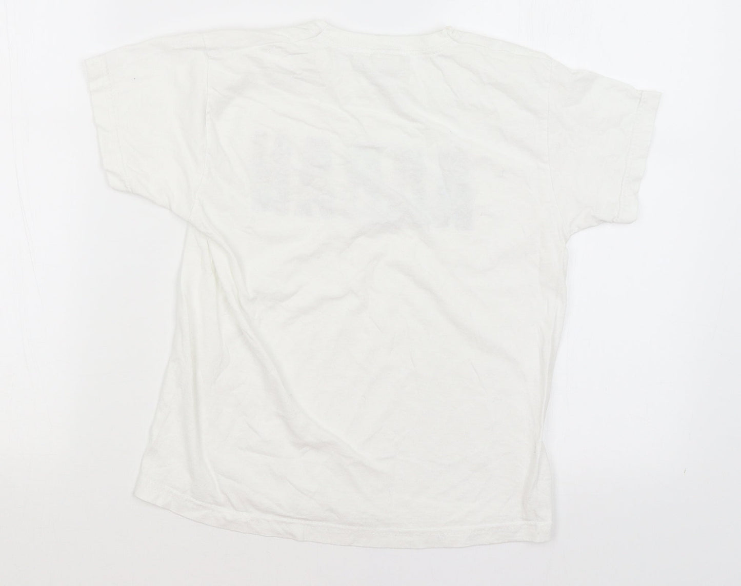 Fruit of the Loom Boys White   Basic T-Shirt Size 7-8 Years  - Avengers