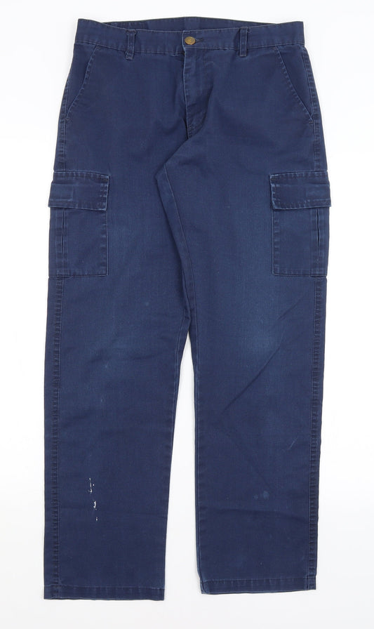 Womens UK Size 8 Uneek Regular Fit  Blue Trousers