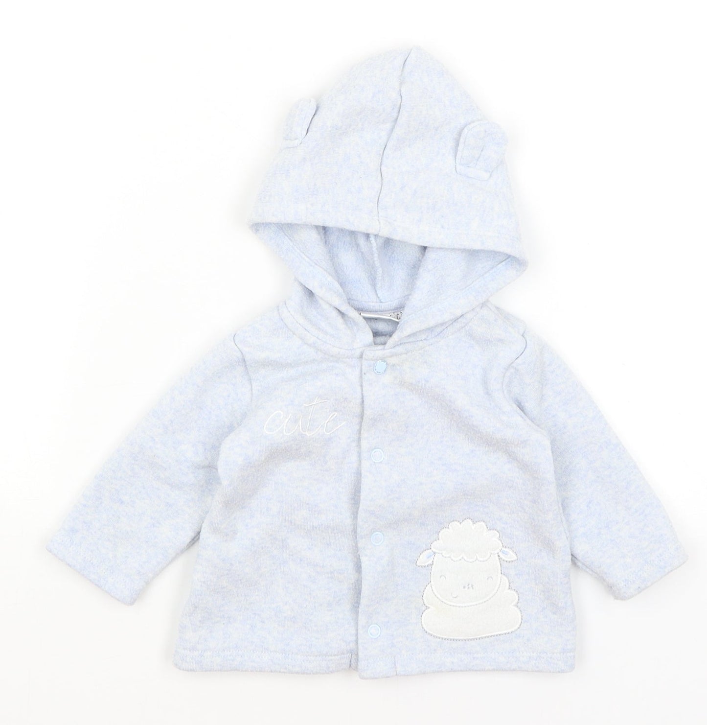 Watch Me Grow Baby Blue   Cardigan Jumper Size 3-6 Months  - Cute
