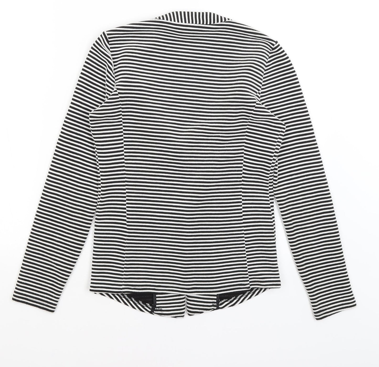 Papaya Womens Black Striped  Jacket Blazer Size 8