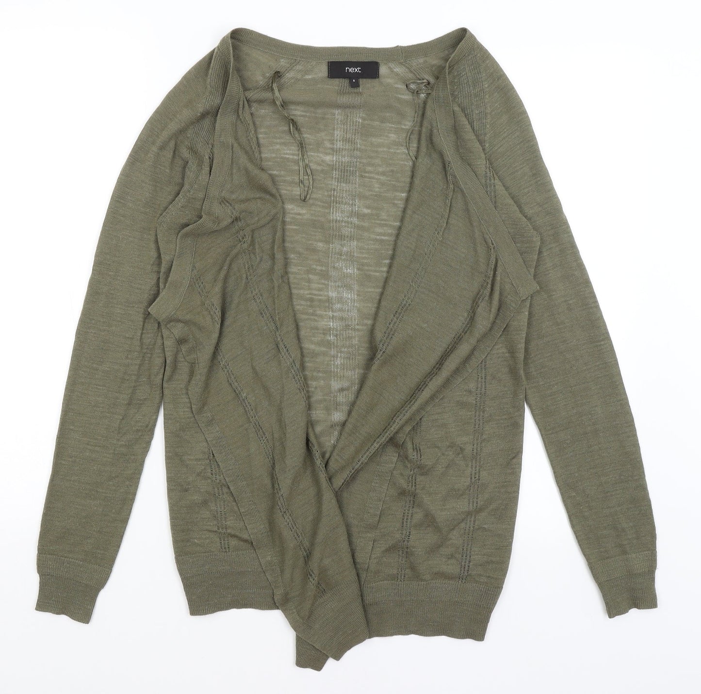 Womens UK Size 8 NEXT Green Shrug Jumper