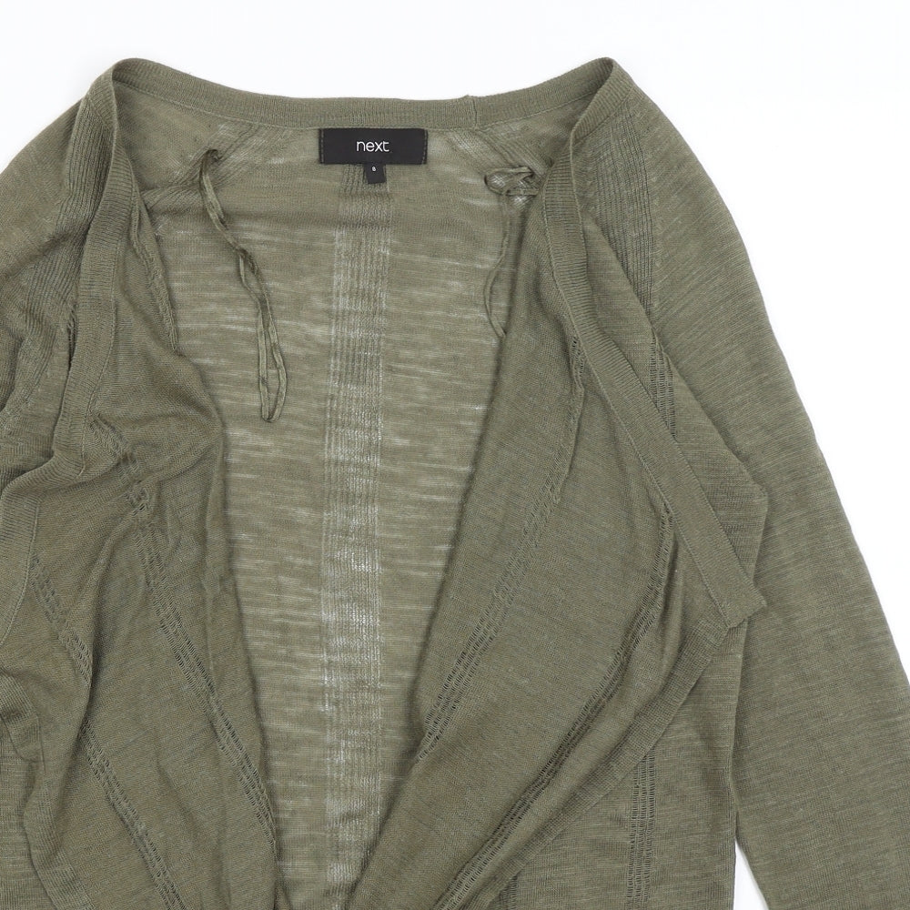 Womens UK Size 8 NEXT Green Shrug Jumper