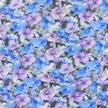 Dormar Womens Blue Floral  Basic Button-Up Size 20