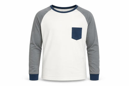 Front view of Lollidays boys’ white basic t-shirt, size 11-12, years